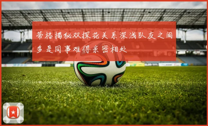 蒂格揭秘双探花关系深浅队友之间多是同事难得亲密相处